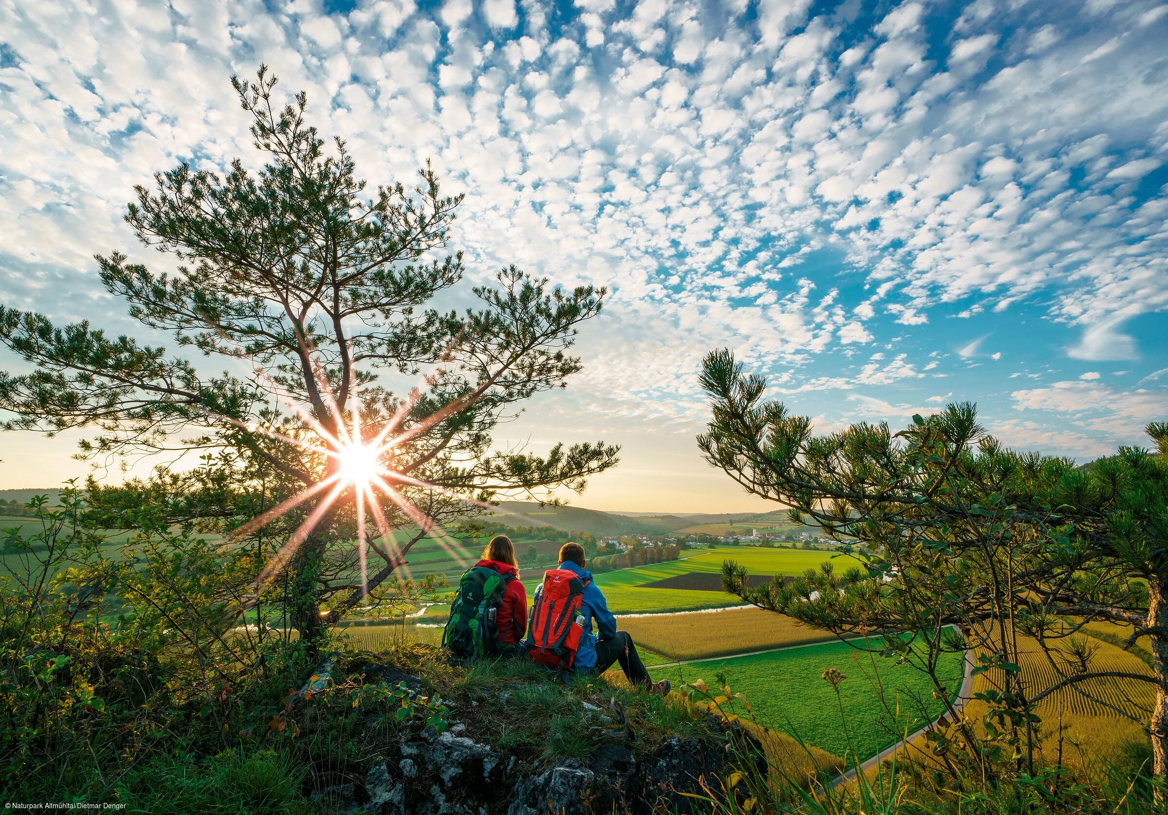 Sonnenuntergang auf den Burgsteinfelsen (Naturpark Altmühltal)