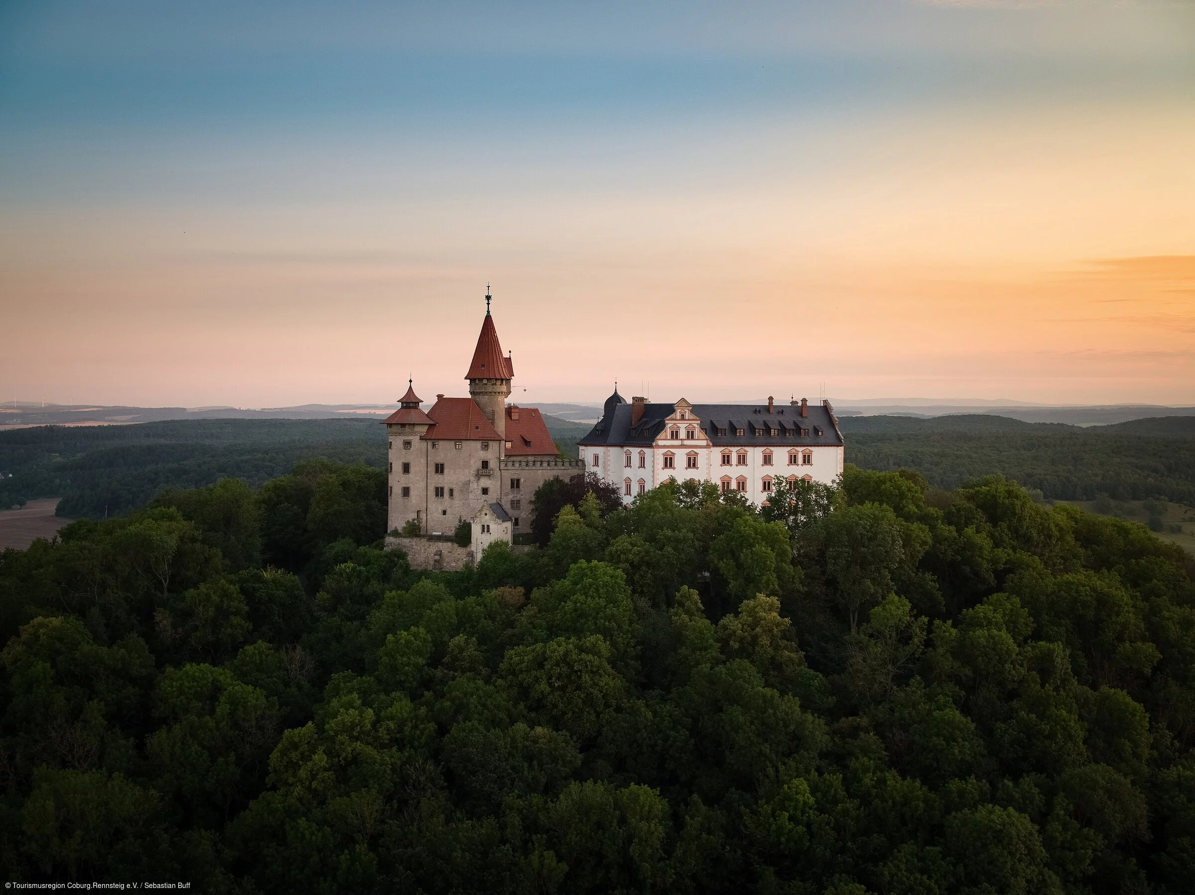 Luftaufnahme Veste Heldburg (Coburg.Rennsteig)