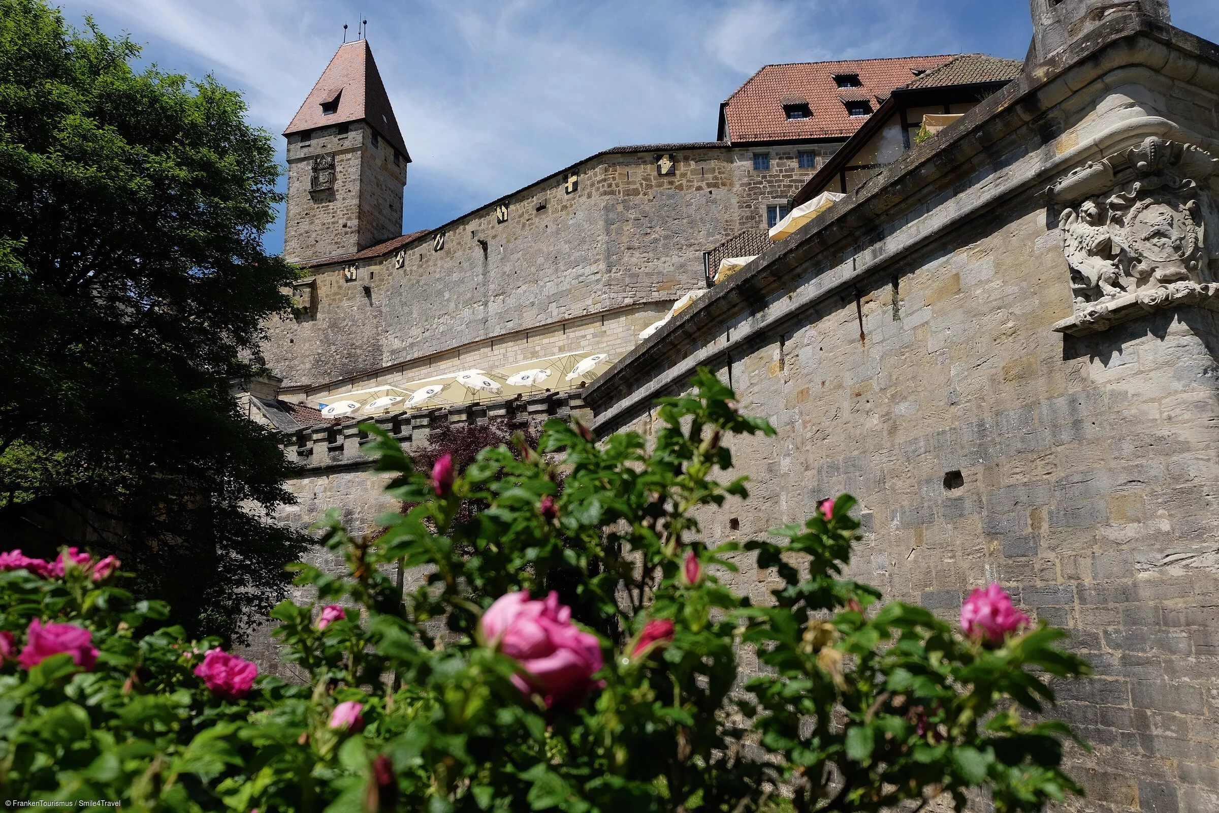 Stadtimpressionen an der Veste Coburg (Coburg, Coburg.Rennsteig)