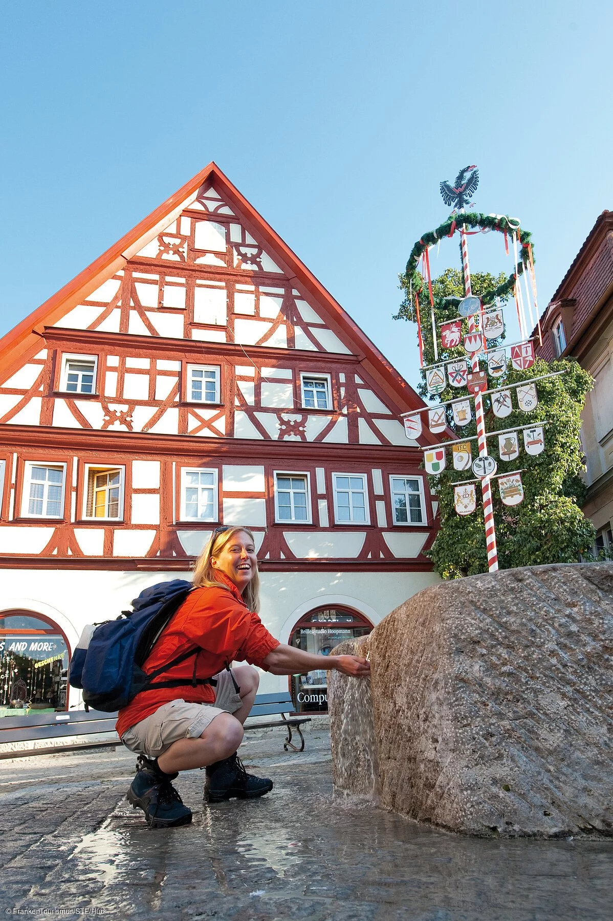 Kornmarkt mit Handwerksbaum (Bad Windsheim/Steigerwald)