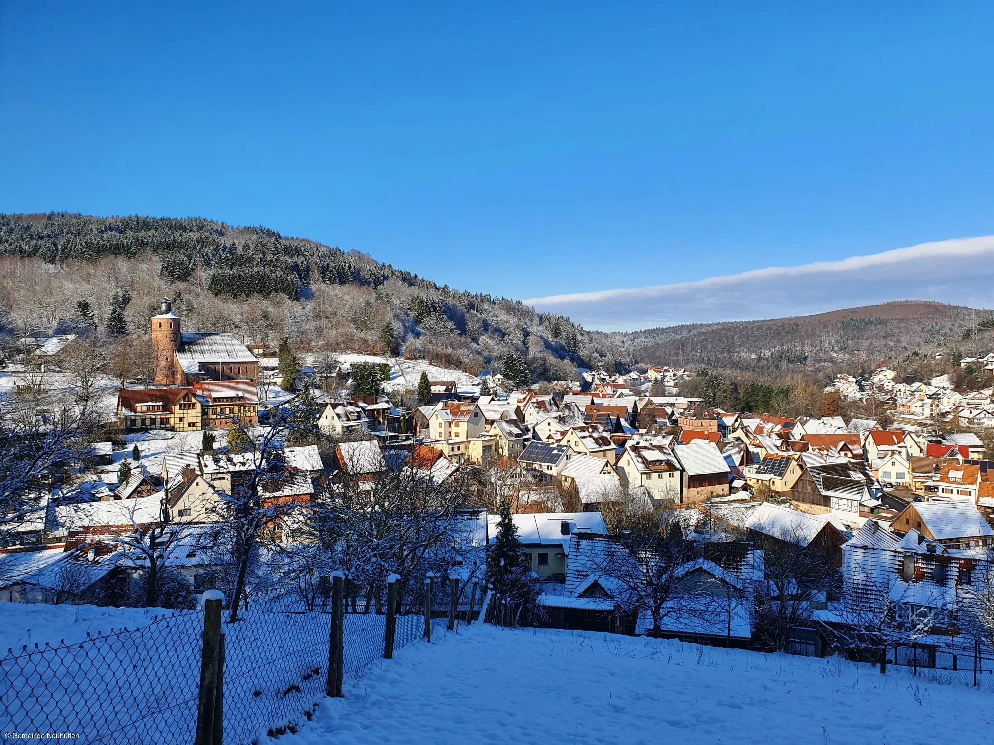 Winteridylle (Neuhütten, Spessart-Mainland)