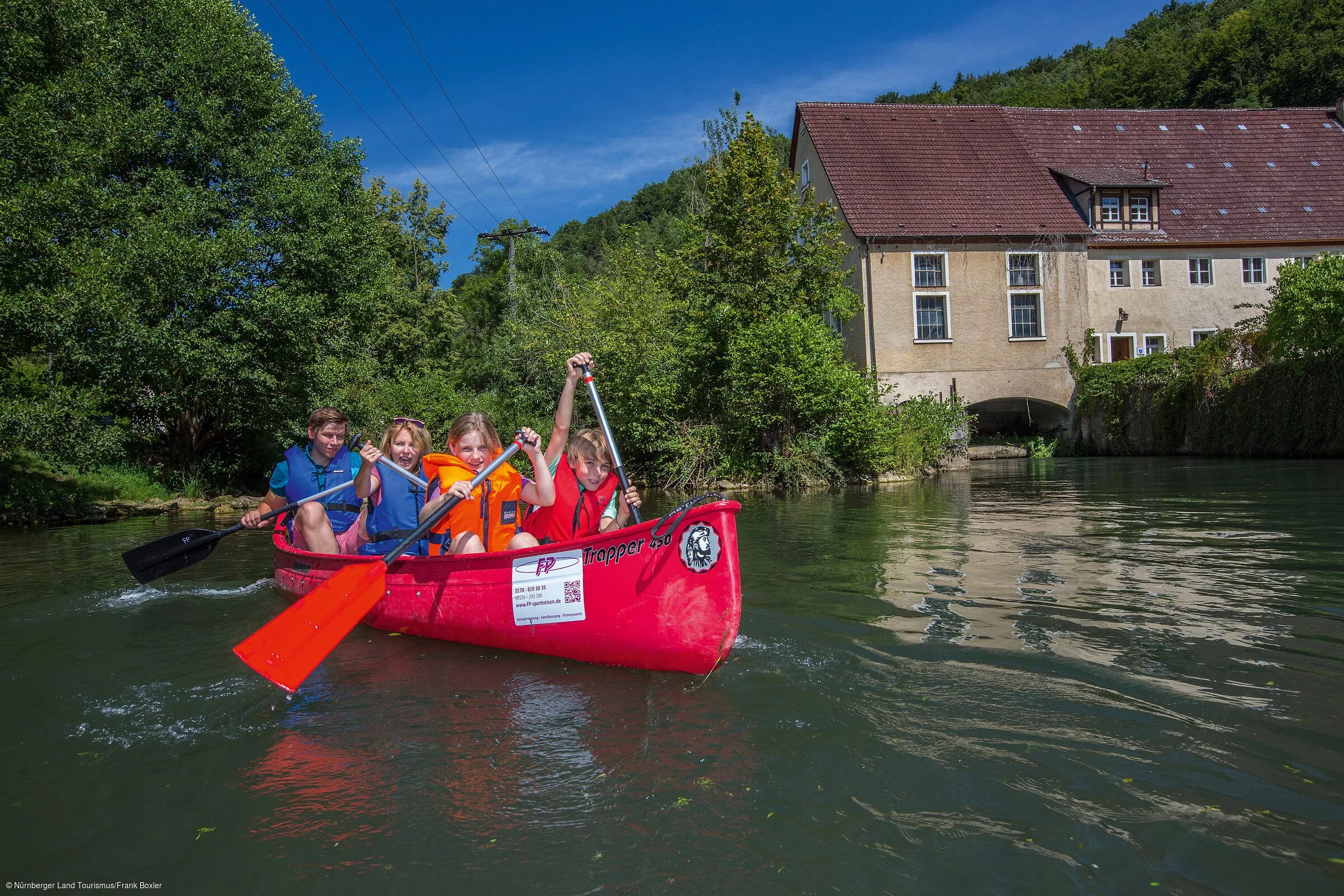 Kanadierfahren auf der Pegnitz (Nürnberger Land)