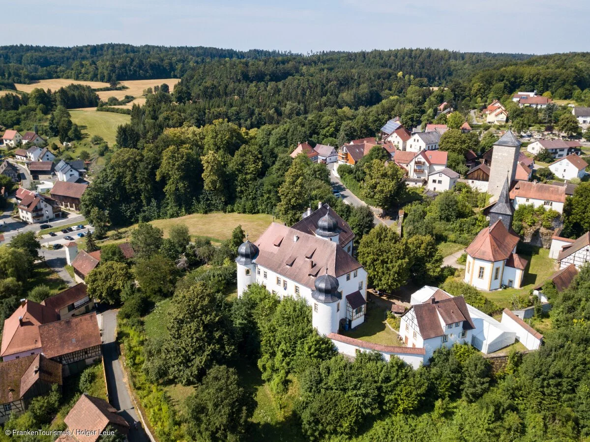 Aufseß von oben (Aufseß, Fränkische Schweiz)