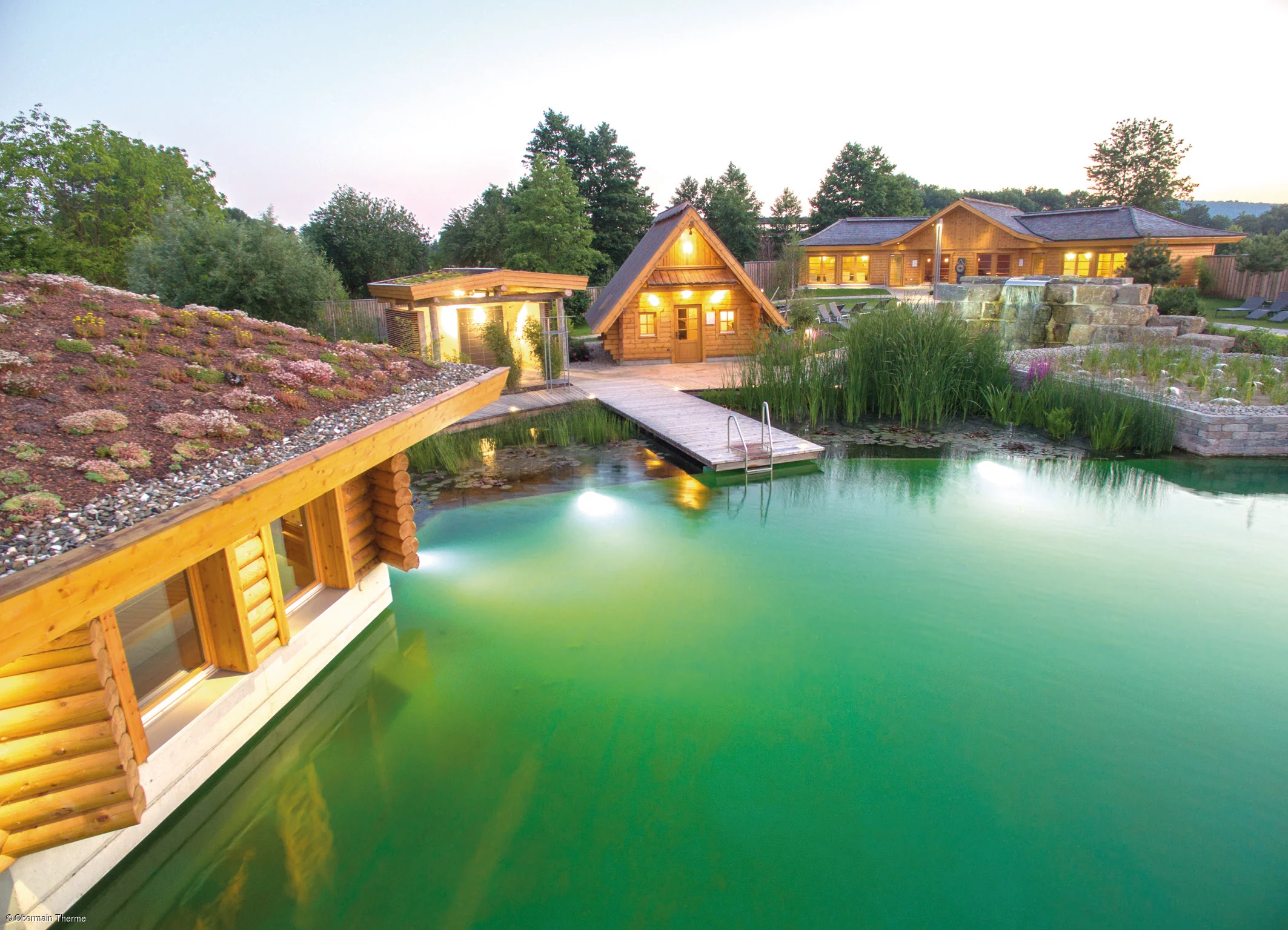 Saunaland mit Naturbadesee Obermain Therme (Bad Staffelstein, Obermain.Jura)