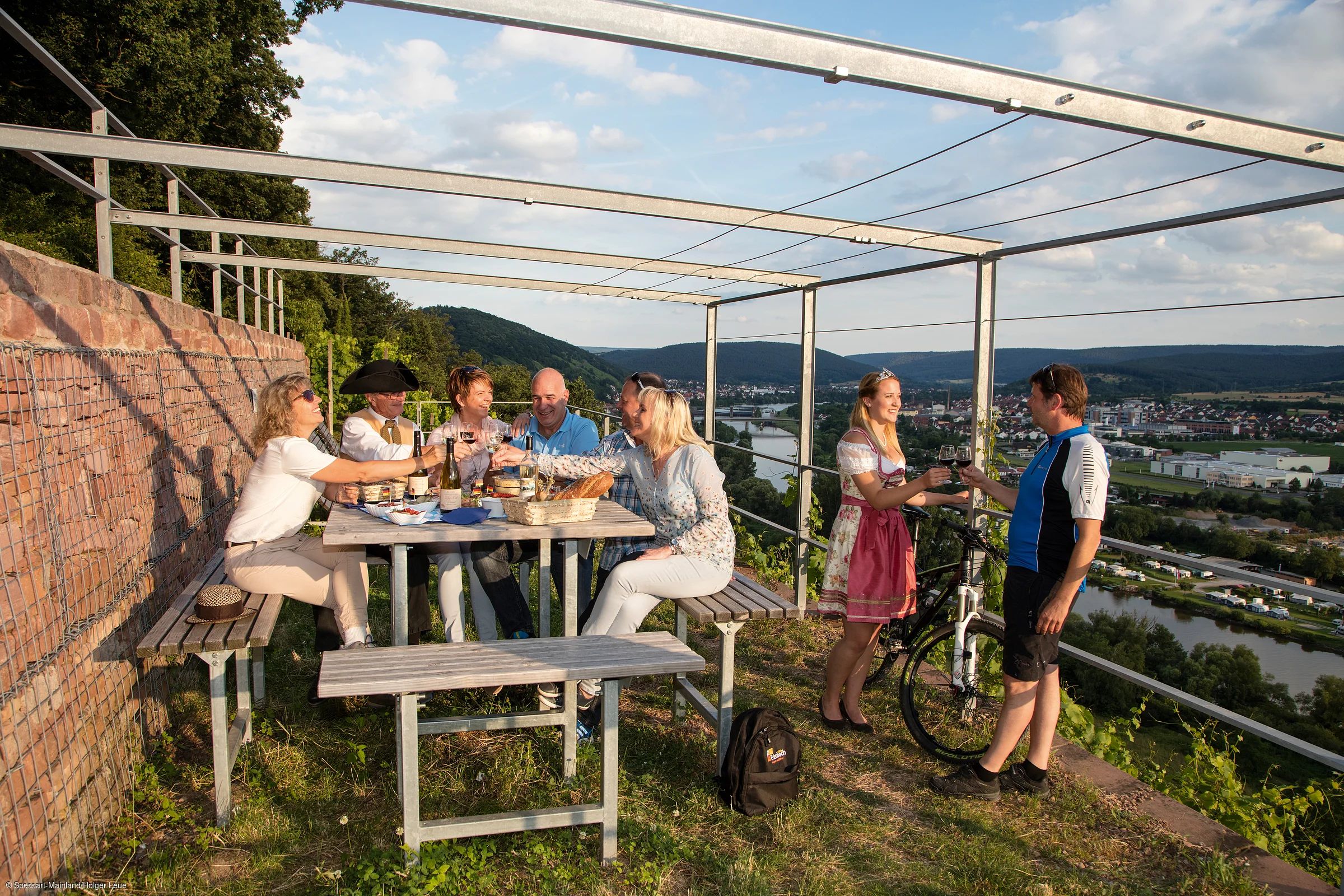 Picknick in den Weinbergen